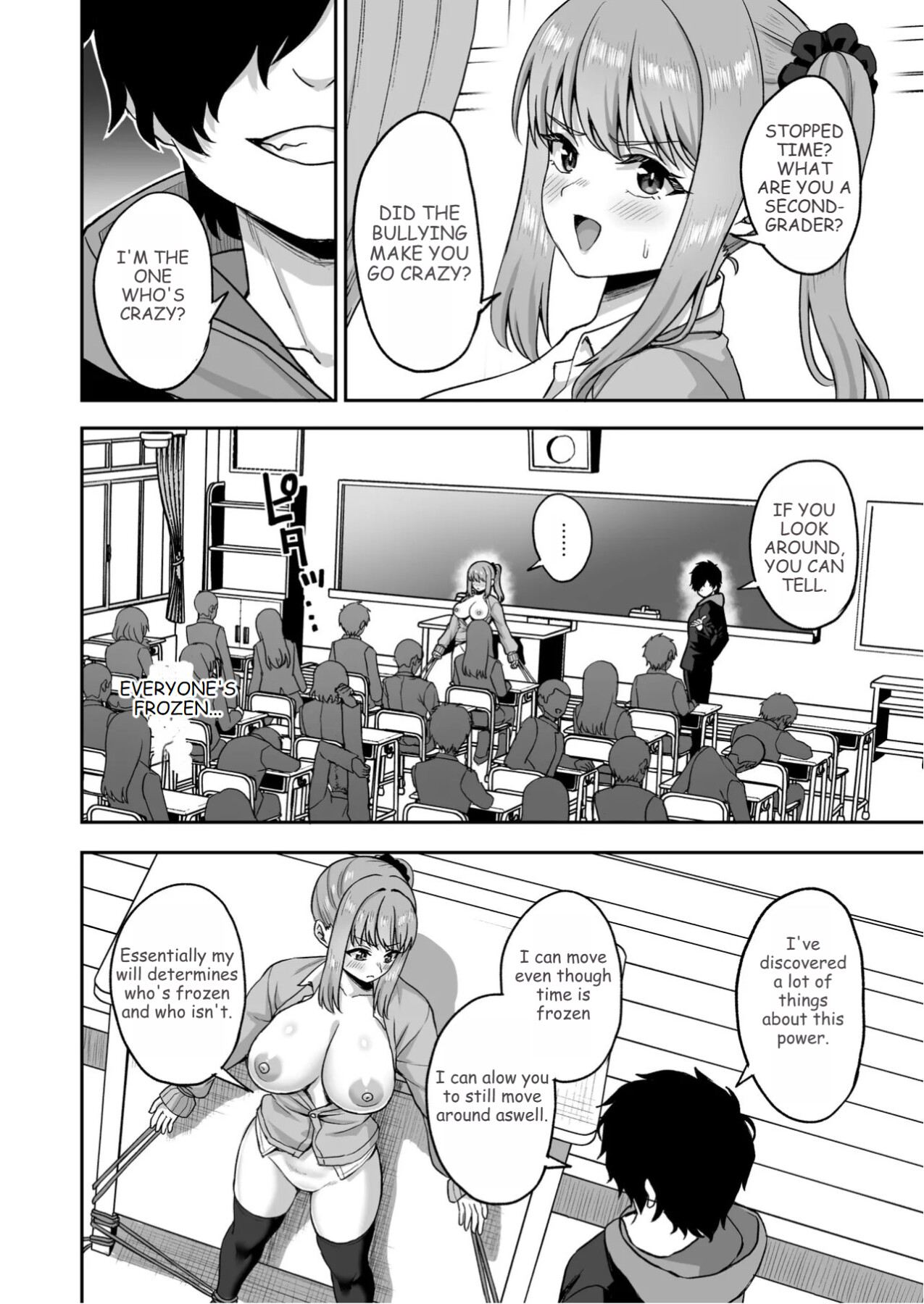 Hentai Manga Comic-After Gaining the Power to Stop Time, I Took Revenge on All of Them-Read-33